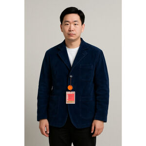 Deret Samer Nttitudoo Men’s Navy Corduroy Jacket 3 Chest 45 🇺🇸shipping